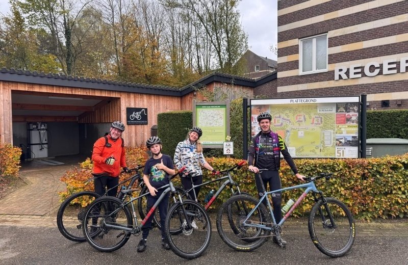 Mountain biking during spring break